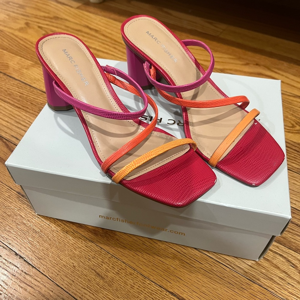 Marc Fisher Women's Multicolor Strappy Sandals